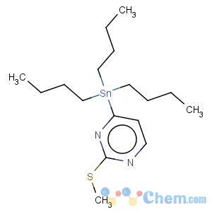 CAS No:123061-49-4 Pyrimidine,2-(methylthio)-4-(tributylstannyl)-