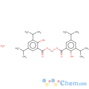 CAS No:123334-28-1 Copper, tetrakis[m-[2-hydroxy-3,5-bis(1-methylethyl)benzoato-kO:kO']]di-, (Cu-Cu), hydrate (9CI)