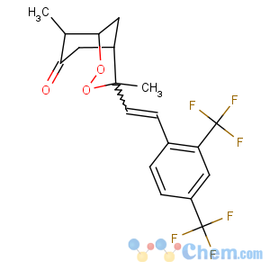 CAS No:123407-36-3 (1R,2R,5S,6S)-2-[(Z)-2-[2,4-bis(trifluoromethyl)phenyl]ethenyl]-2,<br />6-dimethyl-3,4-dioxabicyclo[3.3.1]nonan-7-one