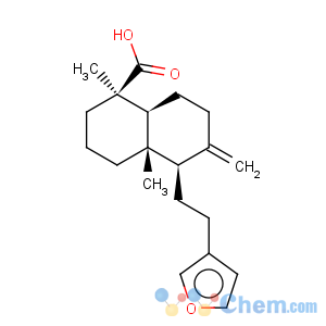 CAS No:1235-77-4 1-Naphthalenecarboxylicacid, 5-[2-(3-furanyl)ethyl]decahydro-1,4a-dimethyl-6-methylene-,(1R,4aS,5R,8aS)-