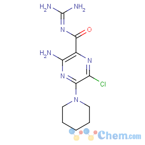 CAS No:123529-15-7 2-Pyrazinecarboxamide,3-amino-N-(aminoiminomethyl)-6-chloro-5-(1-piperidinyl)-
