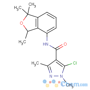 CAS No:123572-88-3 5-chloro-1,3-dimethyl-N-(1,1,<br />3-trimethyl-3H-2-benzofuran-4-yl)pyrazole-4-carboxamide