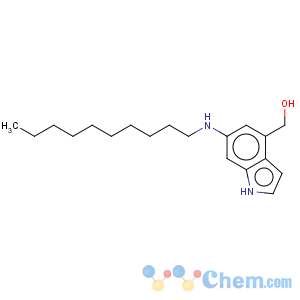 CAS No:123597-55-7 1H-Indole-4-methanol,6-(decylamino)-