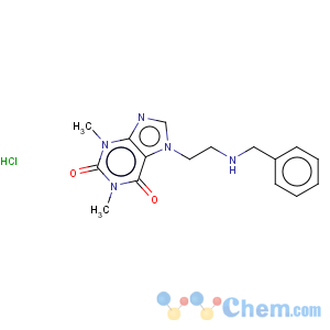 CAS No:1236-36-8 1H-Purine-2,6-dione,3,7-dihydro-1,3-dimethyl-7-[2-[(phenylmethyl)amino]ethyl]-, hydrochloride (1:1)