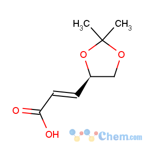 CAS No:123620-88-2 2-Propenoic acid,3-(2,2-dimethyl-1,3-dioxolan-4-yl)-, [R-(E)]- (9CI)