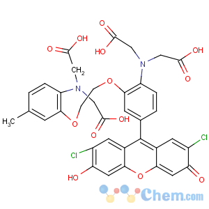 CAS No:123632-39-3 Glycine,N-[2-[2-[2-[bis(carboxymethyl)amino]-5-(2,7-dichloro-6-hydroxy-3-oxo-3H-xanthen-9-yl)phenoxy]ethoxy]-4-methylphenyl]-N-(carboxymethyl)-