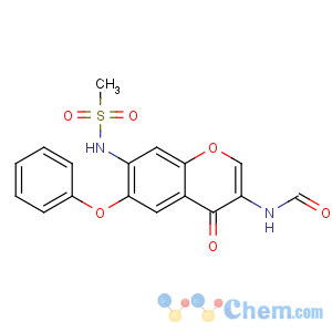 CAS No:123663-49-0 N-[7-(methanesulfonamido)-4-oxo-6-phenoxychromen-3-yl]formamide