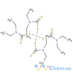 CAS No:12367-51-0 Titanium,tetrakis(diethylcarbamodithioato-S,S')- (9CI)