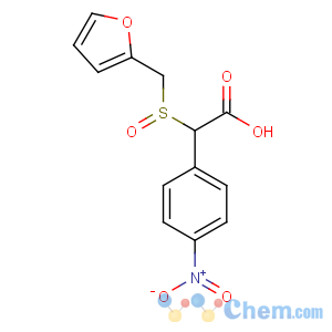 CAS No:123855-55-0 2-(furan-2-ylmethylsulfinyl)-2-(4-nitrophenyl)acetic acid