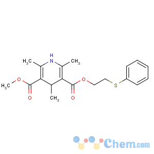 CAS No:123875-01-4 3-O-methyl 5-O-(2-phenylsulfanylethyl)<br />2,4,6-trimethyl-1,4-dihydropyridine-3,5-dicarboxylate