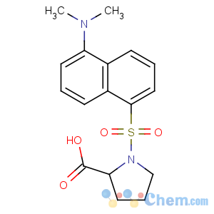 CAS No:1239-94-7 (2S)-1-[5-(dimethylamino)naphthalen-1-yl]sulfonylpyrrolidine-2-<br />carboxylic acid