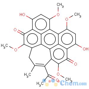 CAS No:123940-54-5 1H-Cyclohepta[ghi]perylene-5,12-dione,3-acetyl-6,11-dihydroxy-4,8,9,13-tetramethoxy-2-methyl-