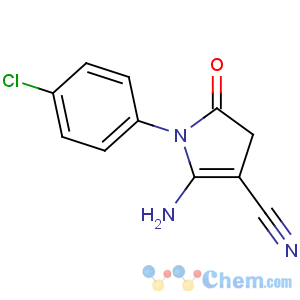 CAS No:124476-80-8 1H-Pyrrole-3-carbonitrile,2-amino-1-(4-chlorophenyl)-4,5-dihydro-5-oxo-
