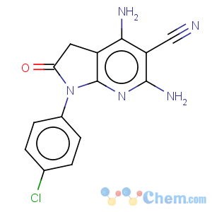 CAS No:124476-84-2 1H-Pyrrolo[2,3-b]pyridine-5-carbonitrile,4,6-diamino-1-(4-chlorophenyl)-2,3-dihydro-2-oxo-