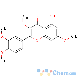 CAS No:1245-15-4 2-(3,4-dimethoxyphenyl)-5-hydroxy-3,7-dimethoxychromen-4-one