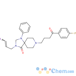 CAS No:124654-22-4 8-[4-(4-fluorophenyl)-4-oxobutyl]-3-[(E)-3-iodoprop-2-enyl]-1-phenyl-1,<br />3,8-triazaspiro[4.5]decan-4-one