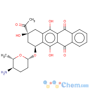 CAS No:124917-28-8 5,12-Naphthacenedione,9-acetyl-7-[[(2R,5R,6S)-5-aminotetrahydro-6-methyl-2H-pyran-2-yl]oxy]-7,8,9,10-tetrahydro-6,9,11-trihydroxy-,(7S,9S)-