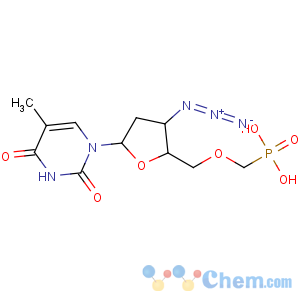 CAS No:124930-54-7 Thymidine,3'-azido-3'-deoxy-5'-O-(phosphonomethyl)-