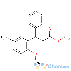 CAS No:124937-62-8 methyl 3-(2-methoxy-5-methylphenyl)-3-phenylpropanoate