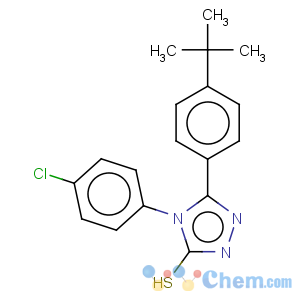 CAS No:124998-68-1 3H-1,2,4-Triazole-3-thione,4-(4-chlorophenyl)-5-[4-(1,1-dimethylethyl)phenyl]-2,4-dihydro-