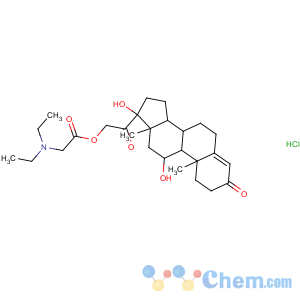 CAS No:125-03-1 [2-[(8S,9S,10R,11S,13S,14S,17R)-11,17-dihydroxy-10,13-dimethyl-3-oxo-2,<br />6,7,8,9,11,12,14,15,<br />16-decahydro-1H-cyclopenta[a]phenanthren-17-yl]-2-oxoethyl]<br />2-(diethylamino)acetate