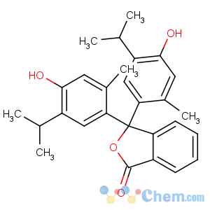 CAS No:125-20-2 3,3-bis(4-hydroxy-2-methyl-5-propan-2-ylphenyl)-2-benzofuran-1-one
