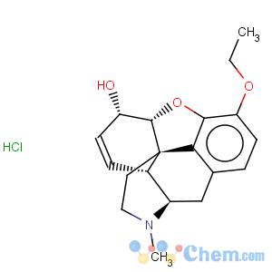 CAS No:125-30-4 Morphinan-6-ol,7,8-didehydro-4,5-epoxy-3-ethoxy-17-methyl-, hydrochloride (1:1), (5a,6a)-