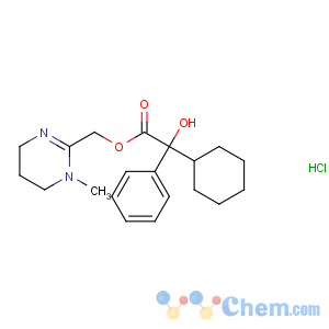 CAS No:125-52-0 (1-methyl-5,6-dihydro-4H-pyrimidin-2-yl)methyl<br />2-cyclohexyl-2-hydroxy-2-phenylacetate