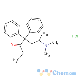 CAS No:125-56-4 3-Heptanone,6-(dimethylamino)-4,4-diphenyl-, hydrochloride (1:1)