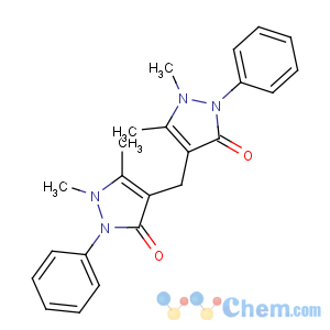 CAS No:1251-85-0 4-[(1,5-dimethyl-3-oxo-2-phenylpyrazol-4-yl)methyl]-1,<br />5-dimethyl-2-phenylpyrazol-3-one