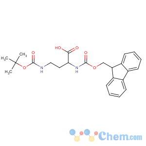 CAS No:125238-99-5 (2S)-2-(9H-fluoren-9-ylmethoxycarbonylamino)-4-[(2-methylpropan-2-yl)<br />oxycarbonylamino]butanoic acid