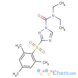 CAS No:125306-83-4 N,N-diethyl-3-(2,4,6-trimethylphenyl)sulfonyl-1,2,<br />4-triazole-1-carboxamide