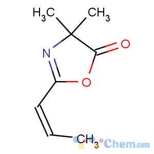 CAS No:125376-15-0 5(4H)-Oxazolone,4,4-dimethyl-2-(1-propen-1-yl)-