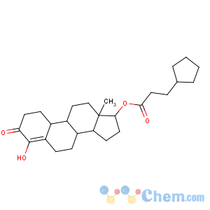 CAS No:1254-35-9 [(8R,9S,10R,13S,14S,17S)-4-hydroxy-13-methyl-3-oxo-2,6,7,8,9,10,11,12,<br />14,15,16,17-dodecahydro-1H-cyclopenta[a]phenanthren-17-yl]<br />3-cyclopentylpropanoate