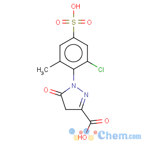 CAS No:125437-42-5 1-(2-chloro-6-methyl-4-sulfophenyl)-5-oxo-4,5-dihydro-1H-pyrazole-3-carboxylic acid