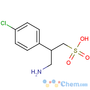 CAS No:125464-42-8 3-amino-2-(4-chlorophenyl)propane-1-sulfonic acid