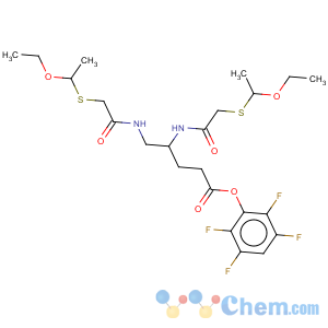 CAS No:125488-70-2 Pentanoic acid,4,5-bis[[2-[(1-ethoxyethyl)thio]acetyl]amino]-, 2,3,5,6-tetrafluorophenyl ester