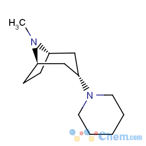 CAS No:125541-18-6 8-Azabicyclo[3.2.1]octane,8-methyl-3-(1-piperidinyl)-