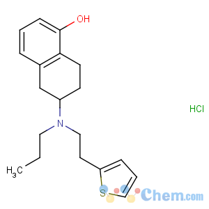 CAS No:125572-93-2 (6S)-6-[propyl(2-thiophen-2-ylethyl)amino]-5,6,7,<br />8-tetrahydronaphthalen-1-ol