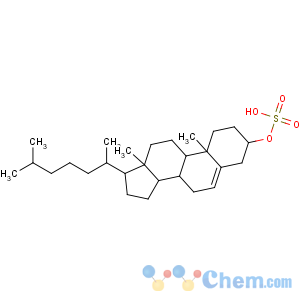 CAS No:1256-86-6 [(3S,8S,9S,10R,13R,14S,17R)-10,<br />13-dimethyl-17-[(2R)-6-methylheptan-2-yl]-2,3,4,7,8,9,11,12,14,15,16,<br />17-dodecahydro-1H-cyclopenta[a]phenanthren-3-yl] hydrogen sulfate