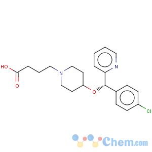 CAS No:125602-71-3 1-Piperidinebutanoicacid, 4-[(S)-(4-chlorophenyl)-2-pyridinylmethoxy]-