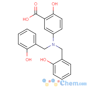 CAS No:125697-91-8 5-[bis[(2-hydroxyphenyl)methyl]amino]-2-hydroxybenzoic acid