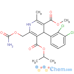 CAS No:125729-29-5 5-O-methyl 3-O-propan-2-yl<br />2-(carbamoyloxymethyl)-4-(2,3-dichlorophenyl)-6-methyl-1,<br />4-dihydropyridine-3,5-dicarboxylate