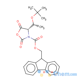 CAS No:125814-28-0 3-Oxazolidinecarboxylicacid, 4-[1-(1,1-dimethylethoxy)ethyl]-2,5-dioxo-, 9H-fluoren-9-ylmethyl ester,[R-(R*,S*)]- (9CI)
