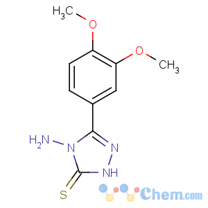CAS No:125866-62-8 3H-1,2,4-Triazole-3-thione,4-amino-5-(3,4-dimethoxyphenyl)-2,4-dihydro-