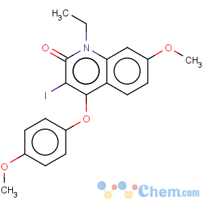 CAS No:125879-22-3 1-Ethyl-3-iodo-7-methoxy-4-(4-methoxy-phenoxy)-1H-quinolin-2-one