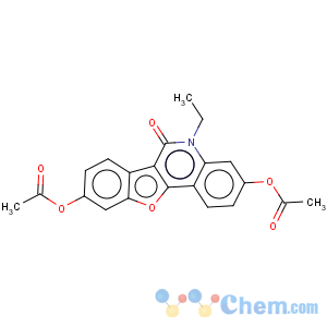 CAS No:125879-28-9 Acetic acid 3-acetoxy-5-ethyl-6-oxo-5,6-dihydro-11-oxa-5-aza-benzo[a]fluoren-9-yl ester