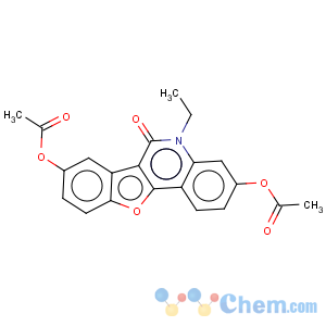 CAS No:125879-32-5 Acetic acid 3-acetoxy-5-ethyl-6-oxo-5,6-dihydro-11-oxa-5-aza-benzo[a]fluoren-8-yl ester