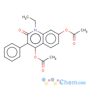 CAS No:125879-38-1 Acetic acid 7-acetoxy-1-ethyl-2-oxo-3-phenyl-1,2-dihydro-quinolin-4-yl ester
