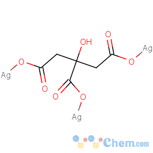 CAS No:126-45-4 1,2,3-Propanetricarboxylicacid, 2-hydroxy-, silver(1+) salt (1:3)